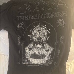 Odesza Last Goodbye Comfort Colors Black Tee with Silver Graphic